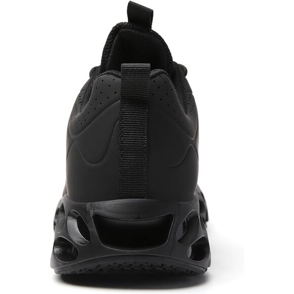 Women's Running Walking Non Slip Tennis Blade Athletic Sneakers Shoes All Black - Picture 4 of 7